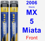 Front Wiper Blade Pack for 2006 Mazda MX-5 Miata - Assurance