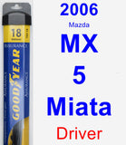 Driver Wiper Blade for 2006 Mazda MX-5 Miata - Assurance