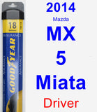 Driver Wiper Blade for 2014 Mazda MX-5 Miata - Assurance