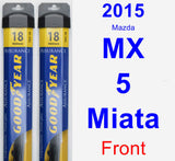 Front Wiper Blade Pack for 2015 Mazda MX-5 Miata - Assurance