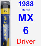 Driver Wiper Blade for 1988 Mazda MX-6 - Assurance