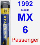 Passenger Wiper Blade for 1992 Mazda MX-6 - Assurance