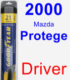 Driver Wiper Blade for 2000 Mazda Protege - Assurance