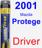 Driver Wiper Blade for 2001 Mazda Protege - Assurance