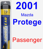 Passenger Wiper Blade for 2001 Mazda Protege - Assurance