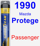 Passenger Wiper Blade for 1990 Mazda Protege - Assurance