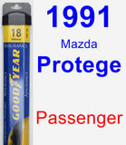 Passenger Wiper Blade for 1991 Mazda Protege - Assurance