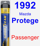 Passenger Wiper Blade for 1992 Mazda Protege - Assurance