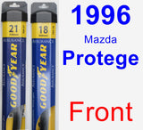 Front Wiper Blade Pack for 1996 Mazda Protege - Assurance