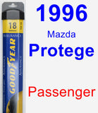 Passenger Wiper Blade for 1996 Mazda Protege - Assurance