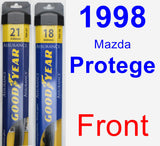 Front Wiper Blade Pack for 1998 Mazda Protege - Assurance