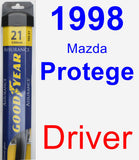 Driver Wiper Blade for 1998 Mazda Protege - Assurance