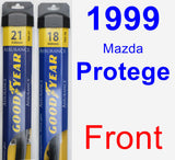 Front Wiper Blade Pack for 1999 Mazda Protege - Assurance