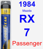 Passenger Wiper Blade for 1984 Mazda RX-7 - Assurance