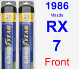 Front Wiper Blade Pack for 1986 Mazda RX-7 - Assurance