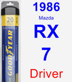 Driver Wiper Blade for 1986 Mazda RX-7 - Assurance
