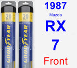 Front Wiper Blade Pack for 1987 Mazda RX-7 - Assurance