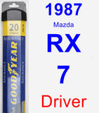 Driver Wiper Blade for 1987 Mazda RX-7 - Assurance