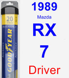 Driver Wiper Blade for 1989 Mazda RX-7 - Assurance