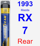 Rear Wiper Blade for 1993 Mazda RX-7 - Assurance