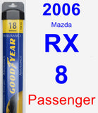 Passenger Wiper Blade for 2006 Mazda RX-8 - Assurance