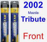 Front Wiper Blade Pack for 2002 Mazda Tribute - Assurance