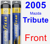 Front Wiper Blade Pack for 2005 Mazda Tribute - Assurance