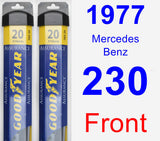 Front Wiper Blade Pack for 1977 Mercedes-Benz 230 - Assurance