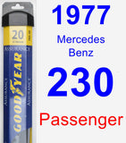 Passenger Wiper Blade for 1977 Mercedes-Benz 230 - Assurance