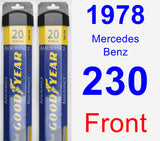 Front Wiper Blade Pack for 1978 Mercedes-Benz 230 - Assurance