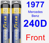 Front Wiper Blade Pack for 1977 Mercedes-Benz 240D - Assurance