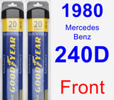 Front Wiper Blade Pack for 1980 Mercedes-Benz 240D - Assurance