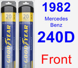 Front Wiper Blade Pack for 1982 Mercedes-Benz 240D - Assurance