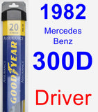 Driver Wiper Blade for 1982 Mercedes-Benz 300D - Assurance