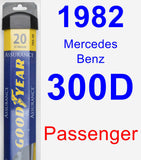 Passenger Wiper Blade for 1982 Mercedes-Benz 300D - Assurance