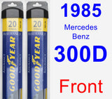 Front Wiper Blade Pack for 1985 Mercedes-Benz 300D - Assurance