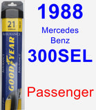 Passenger Wiper Blade for 1988 Mercedes-Benz 300SEL - Assurance