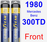 Front Wiper Blade Pack for 1980 Mercedes-Benz 300TD - Assurance