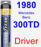 Driver Wiper Blade for 1980 Mercedes-Benz 300TD - Assurance