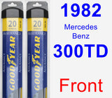 Front Wiper Blade Pack for 1982 Mercedes-Benz 300TD - Assurance