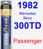 Passenger Wiper Blade for 1982 Mercedes-Benz 300TD - Assurance