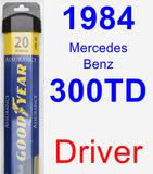 Driver Wiper Blade for 1984 Mercedes-Benz 300TD - Assurance