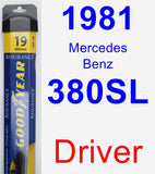 Driver Wiper Blade for 1981 Mercedes-Benz 380SL - Assurance