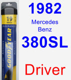 Driver Wiper Blade for 1982 Mercedes-Benz 380SL - Assurance