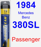 Passenger Wiper Blade for 1984 Mercedes-Benz 380SL - Assurance