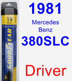 Driver Wiper Blade for 1981 Mercedes-Benz 380SLC - Assurance