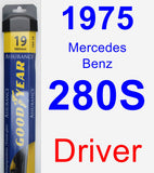 Driver Wiper Blade for 1975 Mercedes-Benz 280S - Assurance