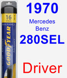 Driver Wiper Blade for 1970 Mercedes-Benz 280SEL - Assurance