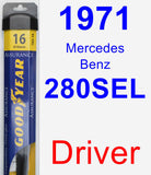 Driver Wiper Blade for 1971 Mercedes-Benz 280SEL - Assurance