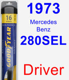 Driver Wiper Blade for 1973 Mercedes-Benz 280SEL - Assurance